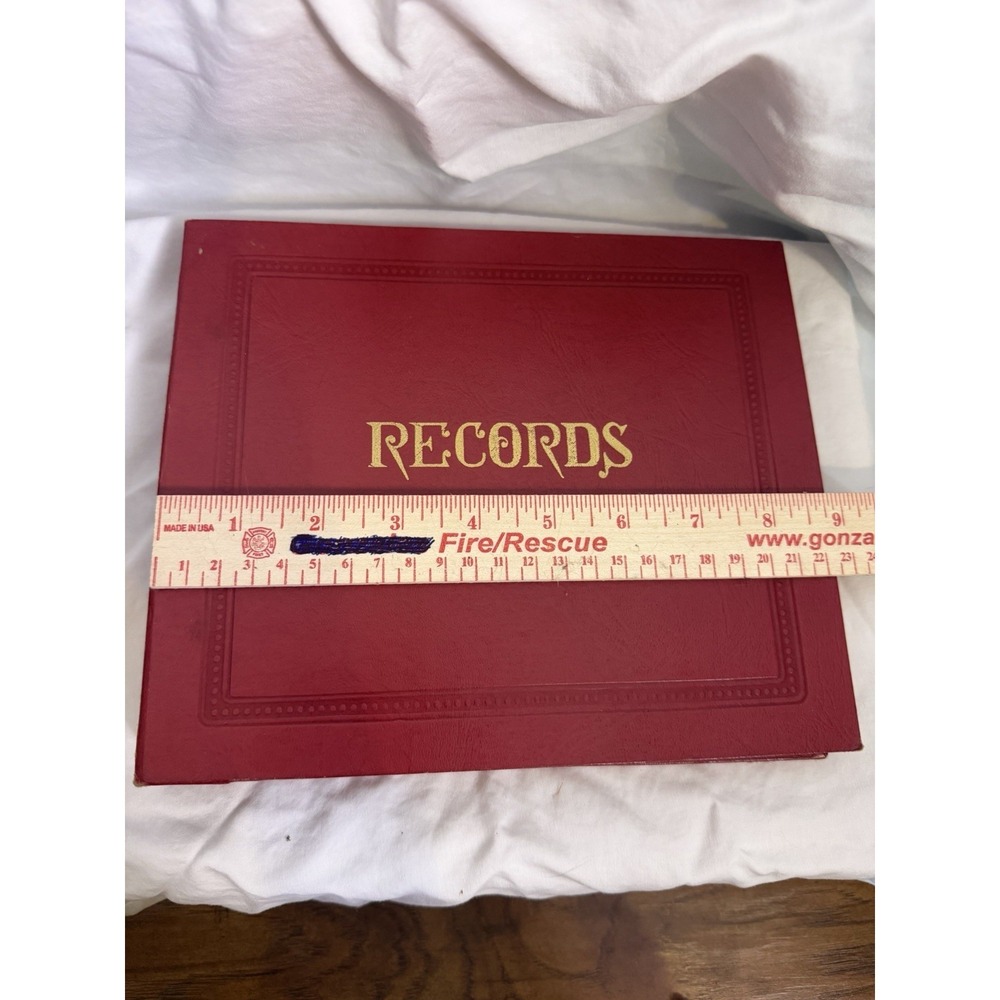 Vintage Dark Red Size 45 Record Holder Album Made In Usa - Picture 8 of 9